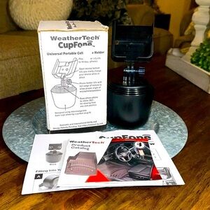 Sale NWT WeatherTech CupFone Universal Portable Cell Phone Holder Auto/Car Black